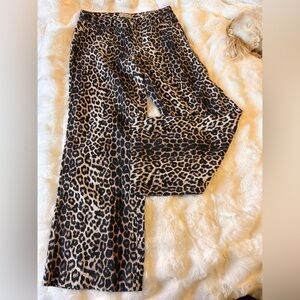 PacSun Leopard Print Low Rise Baggy Pants